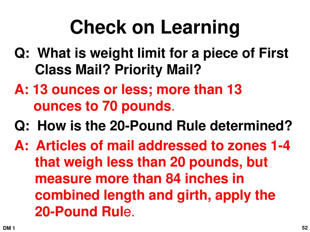 First class 2024 weight limit